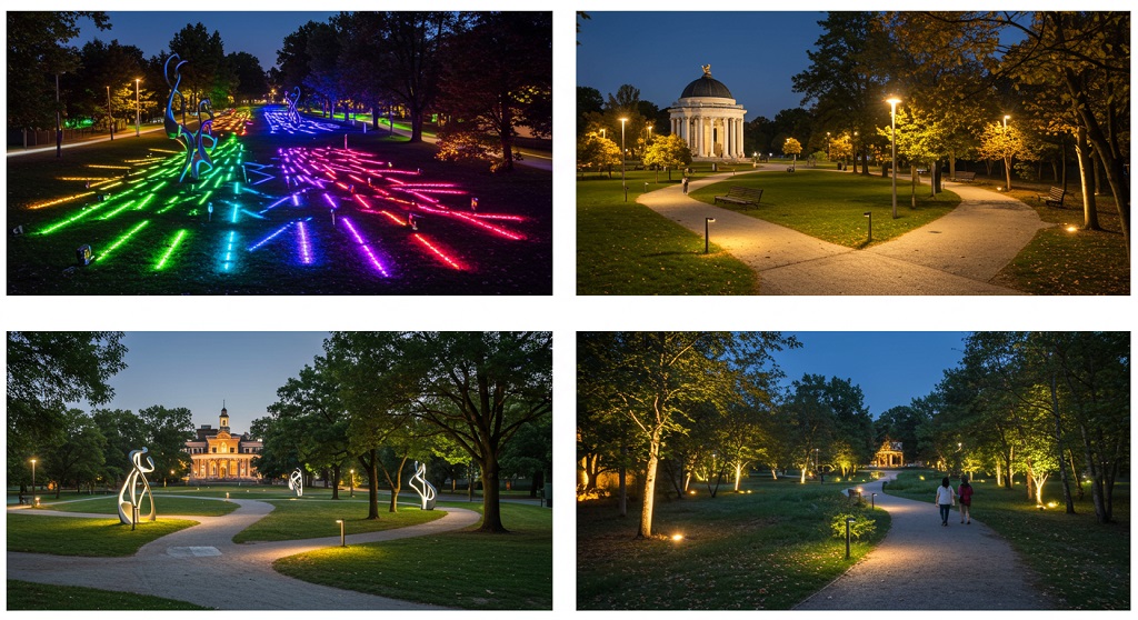 Landscape Lighting for Different Parks