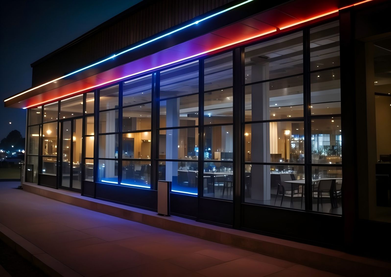 Restaurant Exterior Lighting