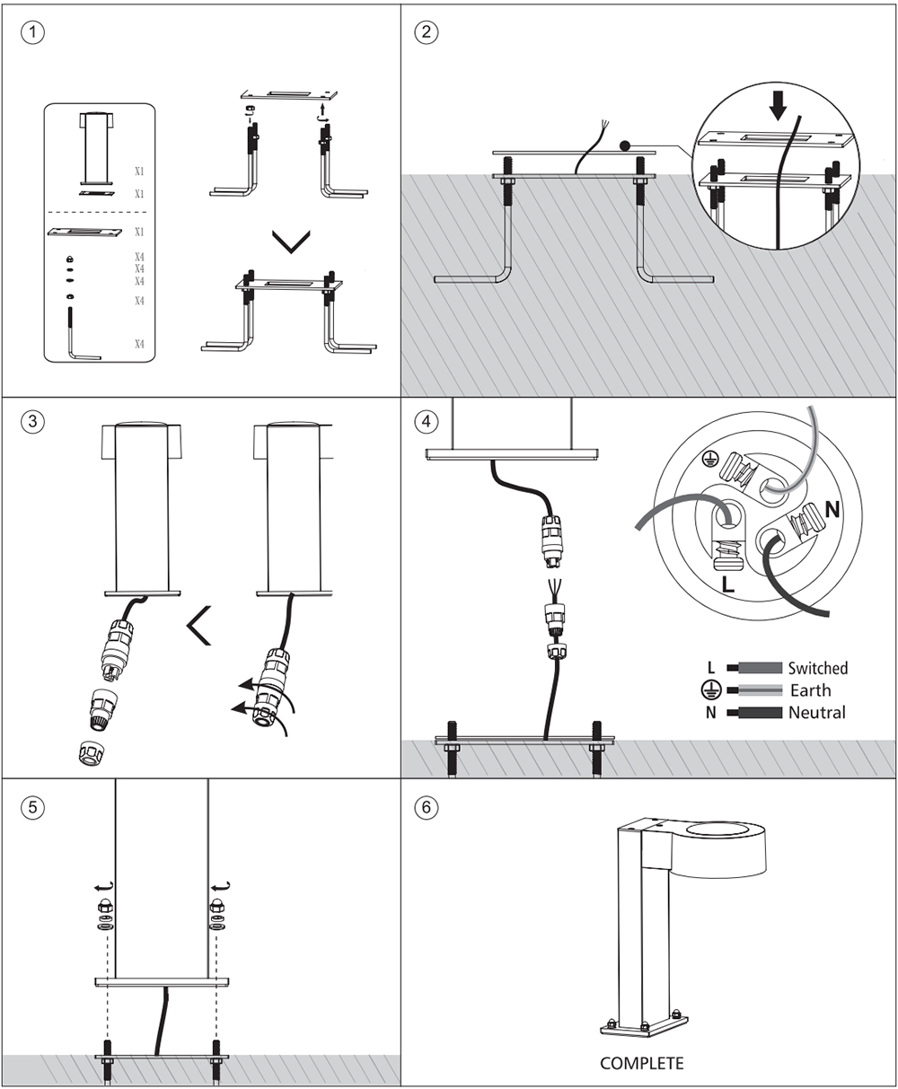 bollard light guidance